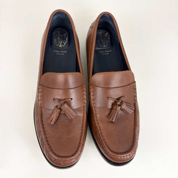 Cole Haan Brown Leather Pinch Marine Grand Classic Tassel British Mens Size 11.5 main image 13